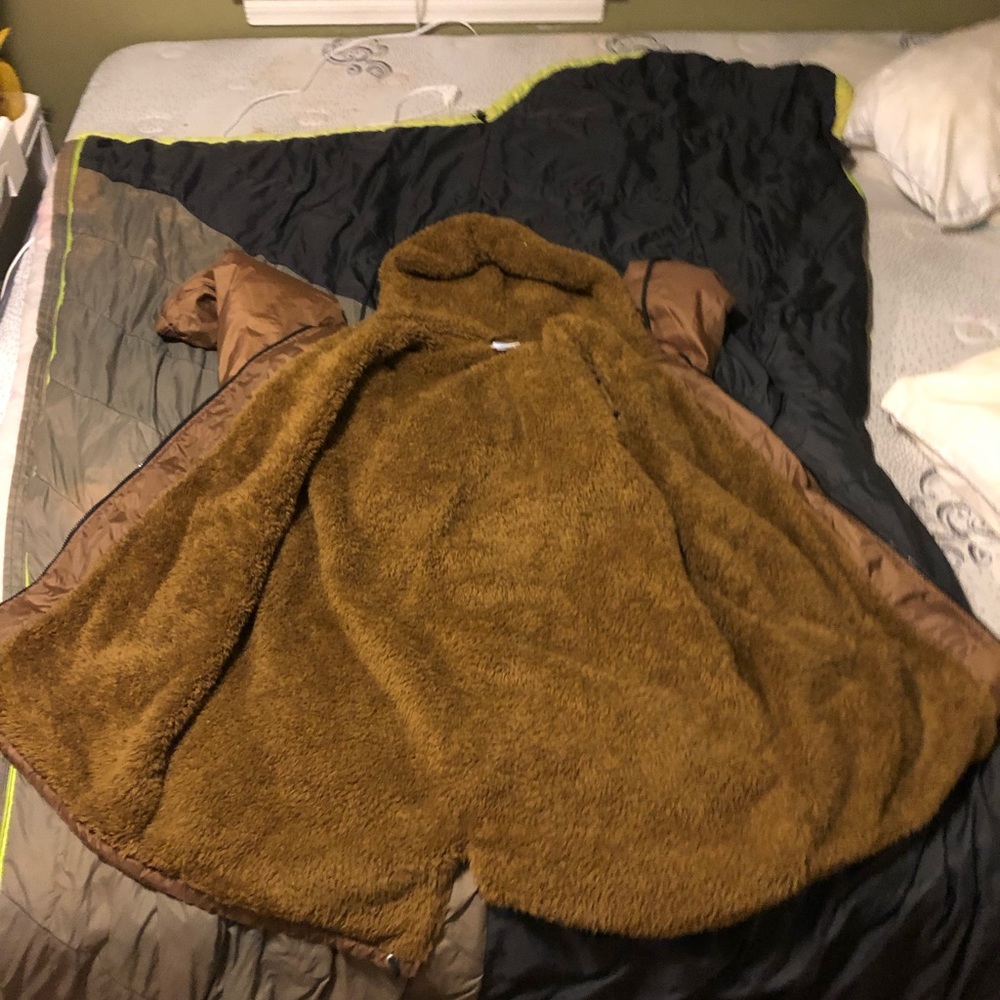 Champion Sherpa Lined Stadium Jacket Gold Size XL Retail $200 AF Tax New WO Tags - Picture 3 of 7